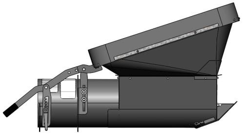 2 General Operation - Moving Grain 1. Once auger hopper is fully mounted on auger: a) lower canvas hopper fully and ensure clean out door, see section 5.