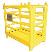 MAXIRIG PERSONNEL CAGES Single person workbox with roof This compact unit is ideal for use in situations where space is limited.