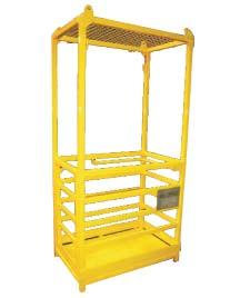 Dimensions: 125kg 125kg 600mm x 600mm x 2300mm Two person workbox The most popular work cage in the Maxirig range, this unit balances capacity with a slim profile.