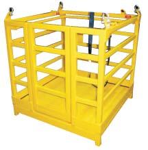Dimensions: 250kg 250kg 1200 (W) x 600(L) x 1155 (H) Two person workbox with roof This cages continues to offer the narrow profile of the BMC1025 but with the added