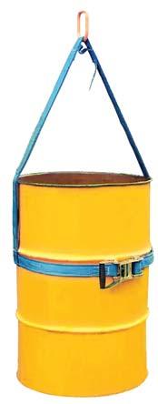 DRUM LIFTING CLAMPS Three designs provide safe, lifting and repositioning of (44 gallon) drums with or