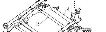 T. Attendant Foot Lock (Hub Lock) 1. Adjusting Angle a. Remove both wheels from wheelchair (see Section Q) b. Using 24mm wrench, loosen (but do not remove) both axle sleeve nuts (Fig 34:1). c.