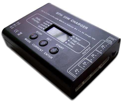 Charger interface Stop and Choose mode SET discharge voltage or charge current Confirm