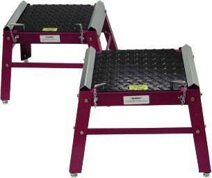 alignment rack. Use with 99884 Front Wheel Stands, all legs have leveling adjusters. Sold in pairs.