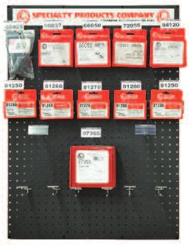 TRUCK SLEEVE BOARD Containing our most popular truck sleeves, this board set gives you excellent application coverage, while keeping inventory in check. Includes display board, hooks and labels.