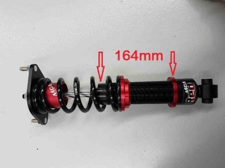 Figure 9.3.7-2 Rear Shock Absorber Body Height measuring points. 9.3.8 Servicing of the control shock absorber shall only be carried out by or under the direct supervision of Toyota Racing.