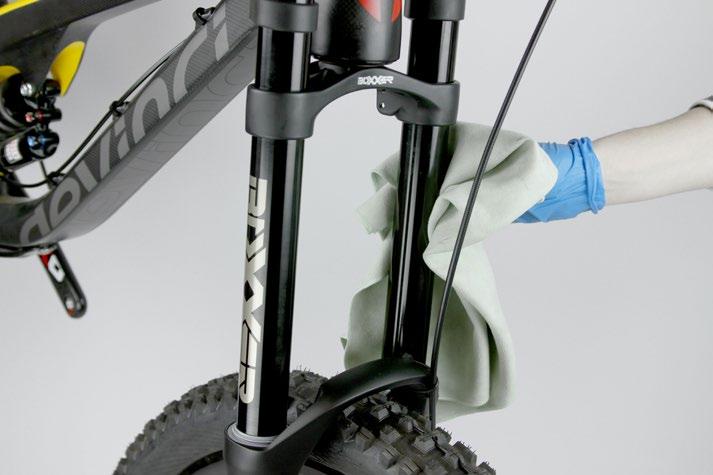 adjust the rebound and compression settings on the fork.