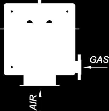 Fuel pressure control and gas train safety system The burner has combustion gas and oil control