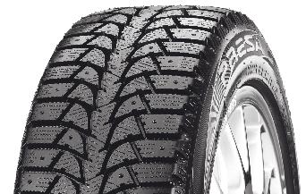 Unidirectional SUV tread design High-density lateral sipes Random pitch arrangement Advanced tread compound for improved braking Excellent snow traction Superior water drainage and snow removal