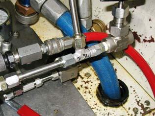 the Bleed Valve open the Air Shut Off Valve STEP 70 slowly raise the Precharge to the