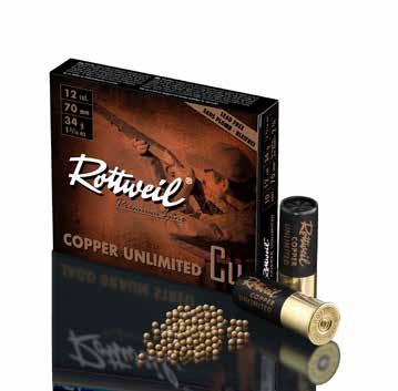 Shooting nearly all types of feathered and ground game is now possible without reservation. How? Rottweil Copper Unlimited cartridges contain shot made from pure copper.