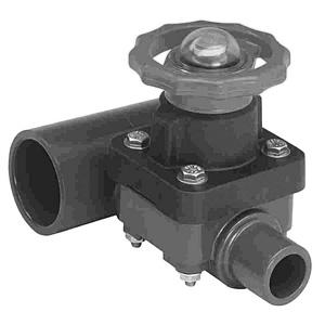 Tee-Style "Zero Dead-Leg" Valves Valves are produced to order in Valve sizes /" - " and virtually any user specified Mainline Socket Tee size available.
