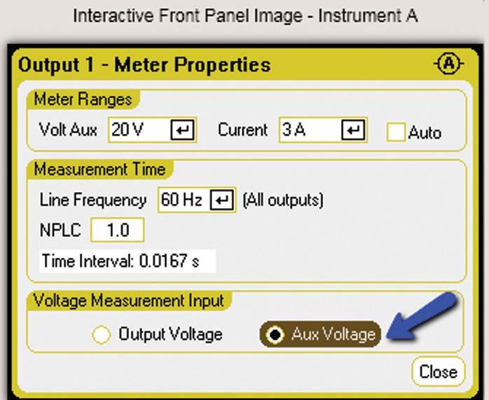 On the menu that appears, make sure the Aux Voltage option is selected, as shown in Figure 4.