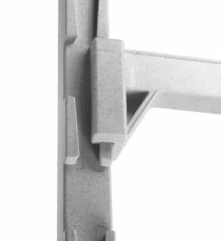 Unquestionably Strong, Durable and Stable Posts and traverses, the weight bearing components, are made of a steel core with a thick polypropylene exterior.