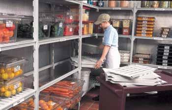 It is ideal for walk-in refrigerators and freezers because it with-stands temperatures as cold as -38 C. It s weldless and rustproof, so Camshelving can be used in wet areas.