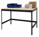 Workbench - Boltless Boltless Workbenches Features 3/4 Worksurface These rugged workbenches utilize the Series 300B boltless design which provides high capacity and quick assembly.