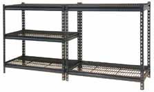 93 Boltless Modular Shelving 3/4 Particle Board Decking Featuring a split-post design that allows you to economically create the   Unit features 5