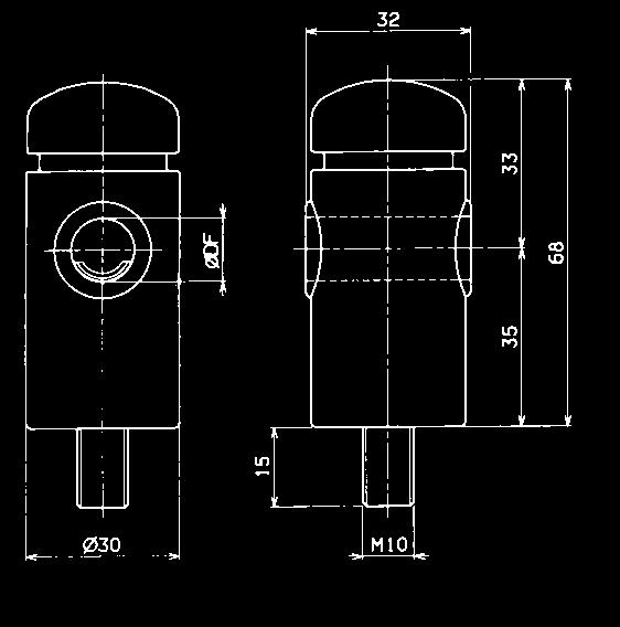 (polyamide) Screw and nut (AISI 4) Spring (steel) INTERNAL BLOCK 130 13185 REINFORCED