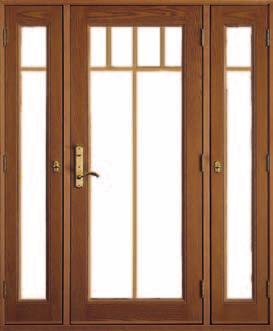 Fully operable hinged sidelights Available in wood grain