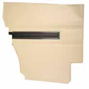 100-inch thickness poly-coated Autoboard backing Door Panel backs are perimeter stapled for maximum adhesion 1970-71 FRONT DOOR PANELS 103945 1970-71 SPORTSROOF REAR QUARTER PANELS 103952 1970-71
