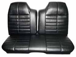 Original Corinthian grain vinyl with Ruffino grain inserts 1972 BUCKET SEATS WITH COMFORTWEAVE - FRONT/REAR SET 101073 1972 GT HARDTOP WITH FRONT BENCH SEAT - FRONT/REAR SET 101075 1972 4 DOOR WITH