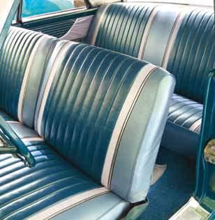 GALAXIE 1962 500XL SEAT UPHOLSTERY Our 1962 Galaxie 500XL Seat Upholstery is a correct reproduction of the original, and features both vertical stripes.