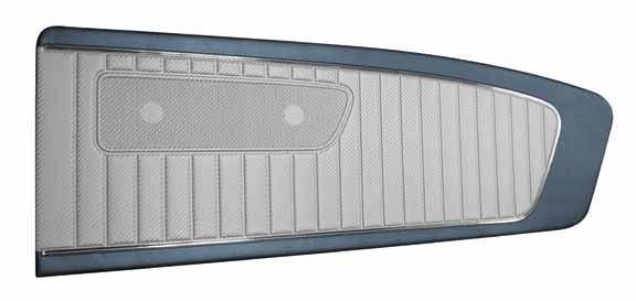 MUSTANG 1965 STANDARD INTERIOR PARTS & ACCESSORIES 1965 STANDARD DOOR PANELS Our 1965 Mustang Standard Door Panels feature the original Sierra grain in 32 oz.