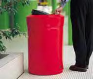 Statesman Litter Bin Ultimo Litter Bins A large capacity round internal bin with a swing top option to cleverly hide any unsightly litter, yet still provides easy access.
