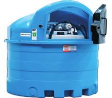 ADBLUE STORAGE TANKS 2500BS 5000BS 2500BS Bunded Blue Station 5000BS Bunded Blue Station Features: 240v Adblue pump, EPDM suction hose, non return valve and strainer, dry break coupling fill