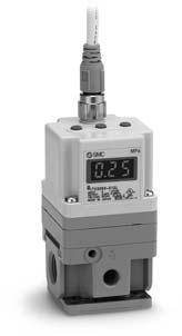 Electro-Pneumatic Regulator Series ITV// ITV JIS Symbol Rated pressure Output pressure (MPa) ITV ITV Fieldbus-compatible model This range is outside of the control (output). MPa Input signal (%F.S.) Figure.