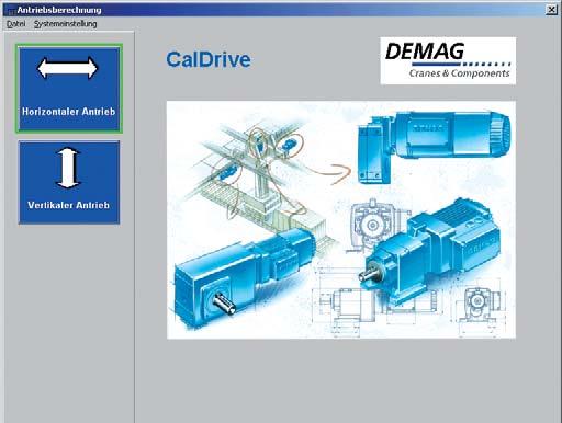 Precise drive data CalDrive calculation software The required output, loads and speeds need to be entered into Drive Designer Online to select travel units.