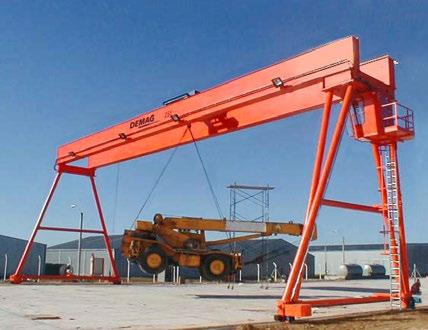 ZVPE double-girder full-portal cranes Demag s double-girder full-portal crane is often used for managing outdoor stackyards.