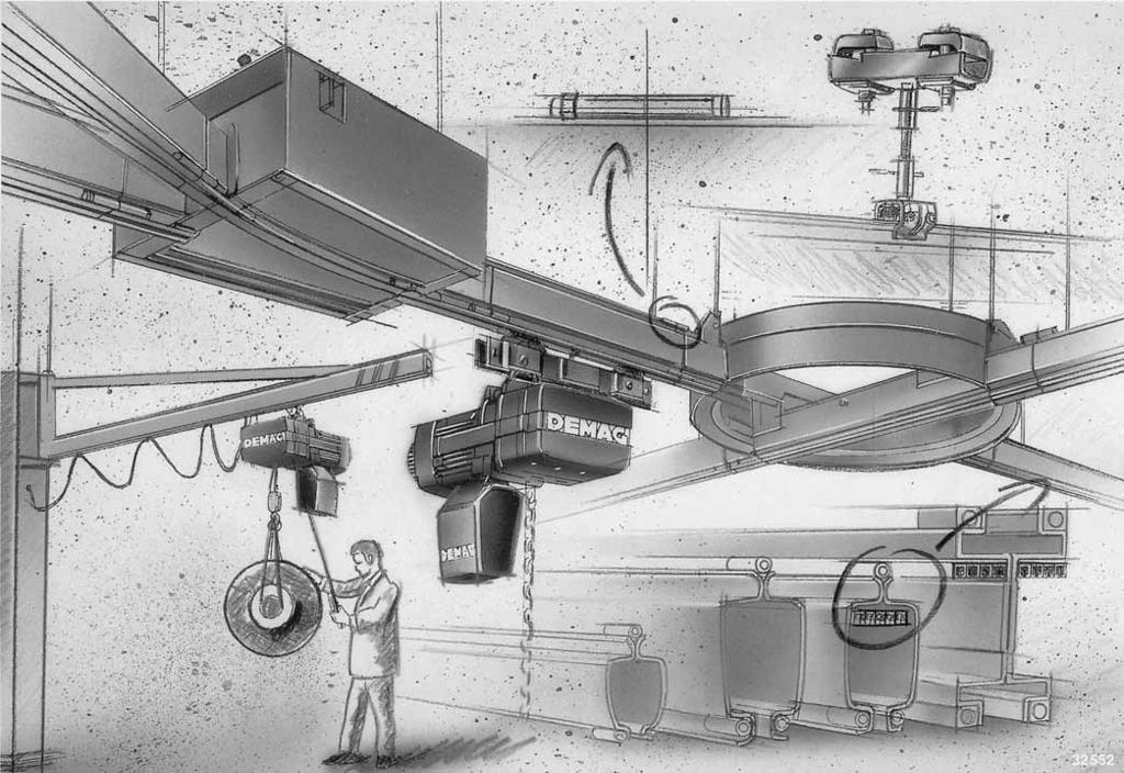 KBK 100, I, II-L, II, III crane construction kit Project drafting and components