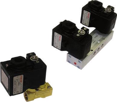 DESCRIPTION Mecair manufactures a complete range of explosion-proof solenoid pilots for compressed air or inert gas, in the 2- or 3-way version (normally closed).