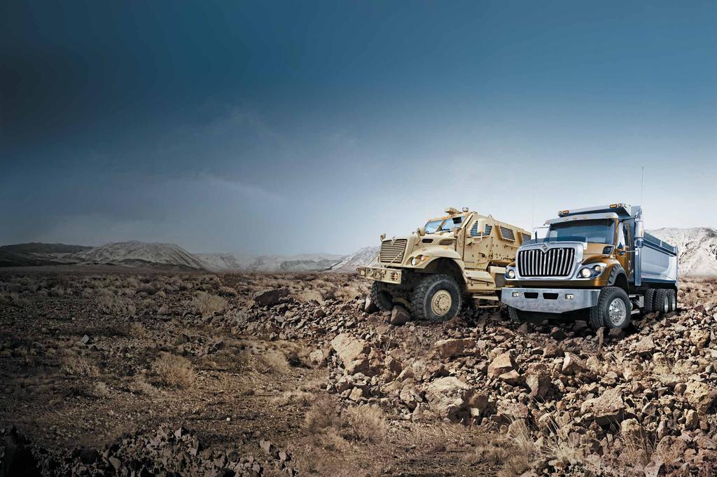 the durability you need to get the job done The WorkStar lineup and the battle-tested MRAP are built on the same line and share
