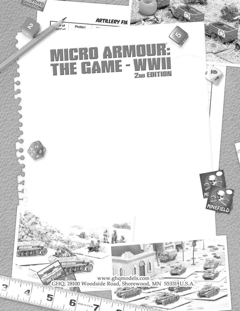 THE GAME for GHQ Micro Armour 1/285th scale military miniatures - Updated! Game Scale: 1 sq.
