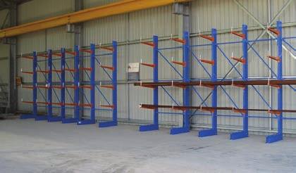 Light duty cantilever Also known as C200 cantilever racking, this racking is designed for lighter storage requirements.
