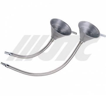 JTC-3105 HEAVY DUTY CREEPERS JTC-3108 FLEXIBLE M ETAL FUNNEL JTC-3109 FLEXIBLE M ETAL FUNNEL Design for 6 wheels to make it stronger. Used when refueling containers.