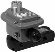 SOLNOI VLVS pilot operated, spool type single/dual solenoid (mono/bistable function) aluminium body, /4 to / 0 / Series 55 55-55 FTURS The monostable spool valves have TÜV-XI certified I 6508