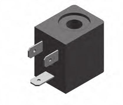 SERIEs 78 coils & plug-in sockets Coil - Type DIN B This coil is only used with 78 series valves and is supplied pre-mounted.