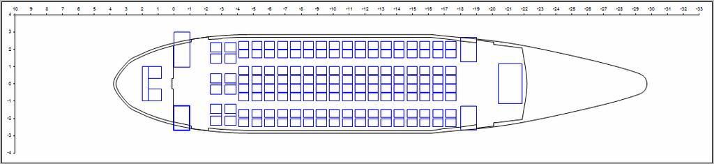 Figure 1 Twin Aisle Base version generated by PreSTo Cabin [Scholz,Schiktanz 2011] Figure 2 Twin Aisle V100 178 seating