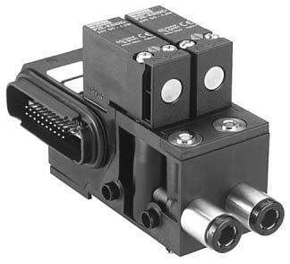 Valves with Operators Function 4 4/2 (Single or Double ) Port Type 4 Metric Push-In 6 Inch Push-In 1. Only available in D. 2. All units include pop-up indicator for pneumatic output.