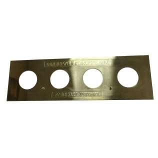 FDC ACCESSORIES Rectangular Wall Plates Used to identify and trim flush mounted fire department connections. Available in 2-, 3-, 4-, and 6-Hole, as well as horizontal and vertical configurations.