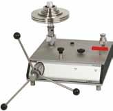 Additional deadweight testers within the calibration technology program Model CPB3800 deadweight tester Measuring ranges: Hydraulic 10... 1,600 up to 100.