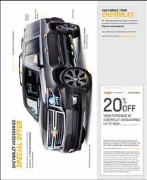 Offer good up to $500 MSRP Chevrolet Accessory purchase. Discount not to exceed $100. Purchase must be made at Chevrolet dealership.