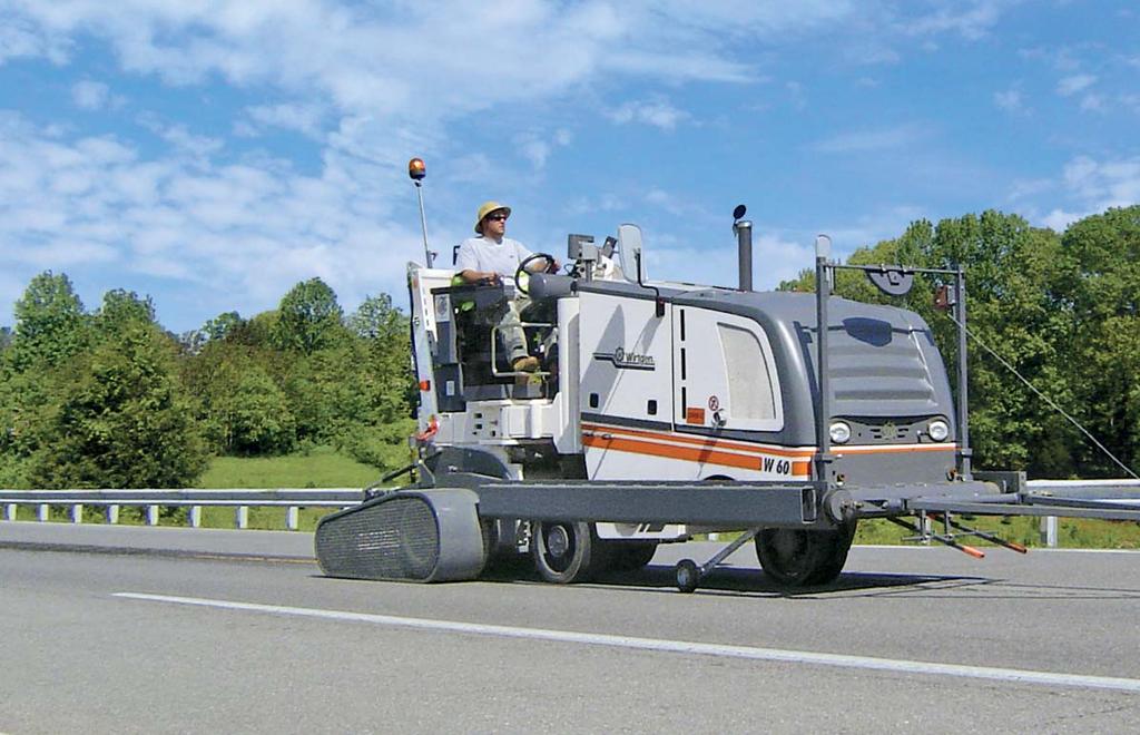 The W 60 rumbler attachment makes rumble strips easy to install Durable, reliable cold milling with added value The W 60 Rumbler is a standard W 60 cold milling machine with an optional Rumbler