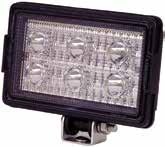 Housing Stainless Steel Mount Submersible 14-LEDs 6500K Color Temp 2150 Lumen LED Worklight 6.2"W x 3.8"H x 1.