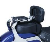 once installed, no tools are needed for adjustments, making the switch from rider to passenger backrest a snap.
