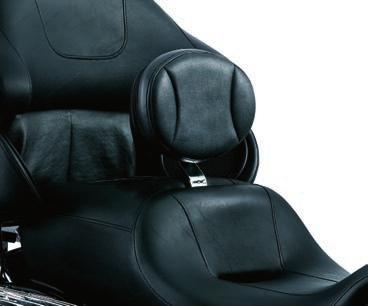 1670 PluG-iN driver backrest for Touring Multiple adjustments and easy installation make this a must-have touring accessory.