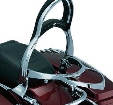 For HarleY-daVidsoN touring & comfort BackRests 1606 1606 transformer backrest WiTH fold-down luggage rack U.S.
